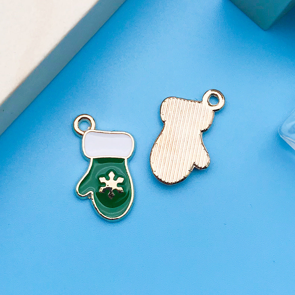 Wholesale Drip Oil Green Cartoon Plant Animal Alloy DIY Necklace Bracelet Pendant